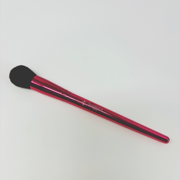 NWOT SHAINA B Miami Setting Powder Makeup Brush | Hot Pink Metallic - Picture 2 of 5